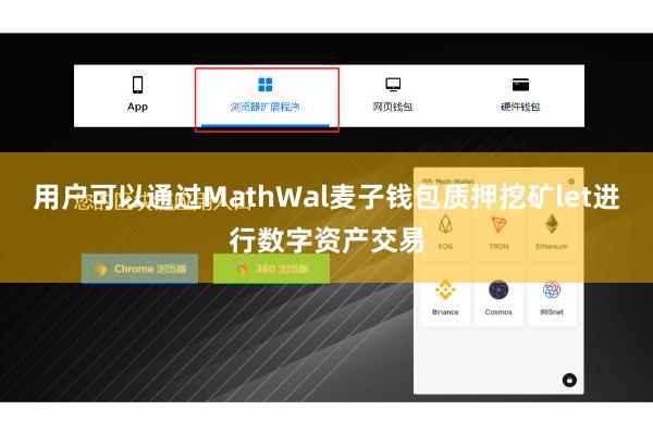 用户可以通过MathWal麦子钱包质押挖矿let进行数字资产交易