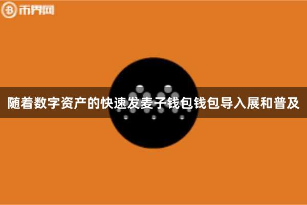 随着数字资产的快速发麦子钱包钱包导入展和普及