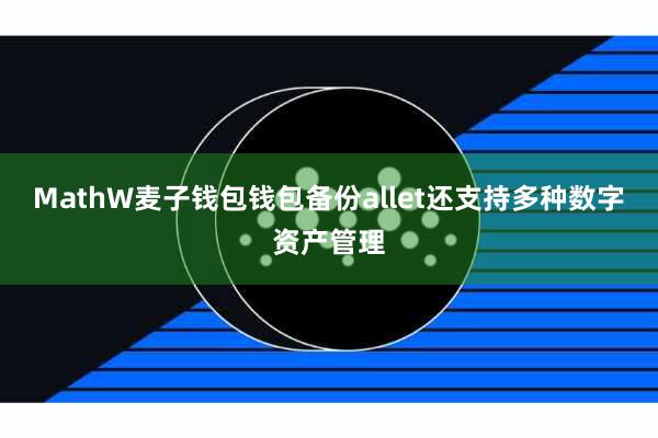 MathW麦子钱包钱包备份allet还支持多种数字资产管理